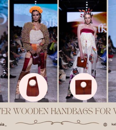 Wooden handbags for women